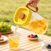 R42-5068 refrigerator cooling water bottle, square, durable, heat-resistant teapot with handle, lid, filter, large-capacity plastic water bottle Application Scenario